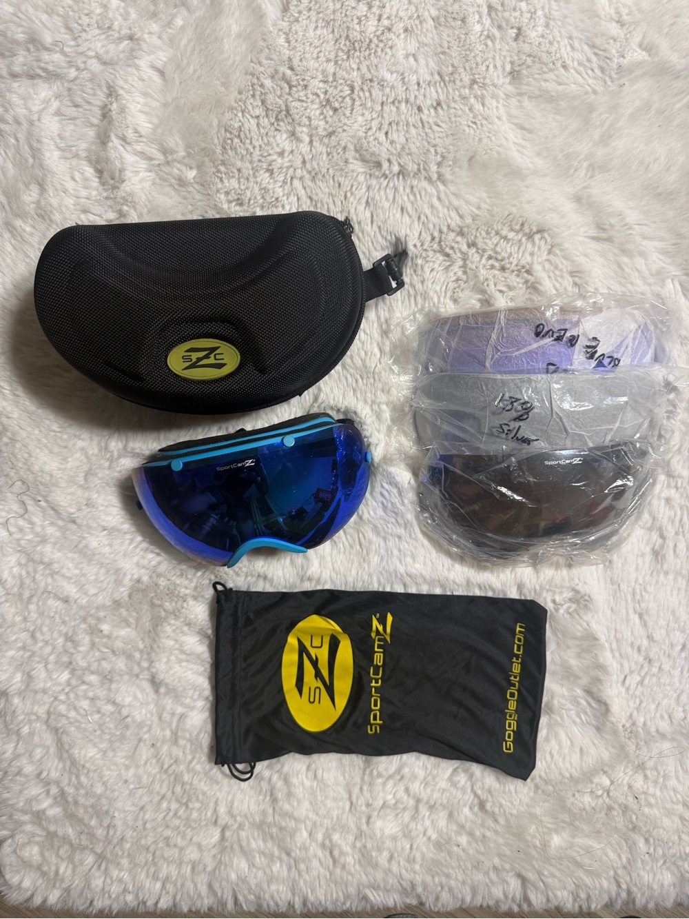 Sportcanz Blue Replacement Lens Kit for Ski & Snow Goggles